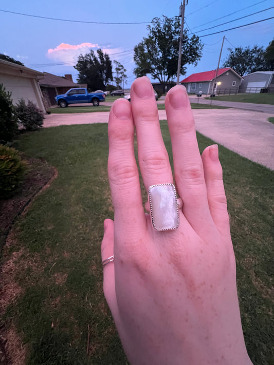 Mother of Pearl Sterling Silver Ring
