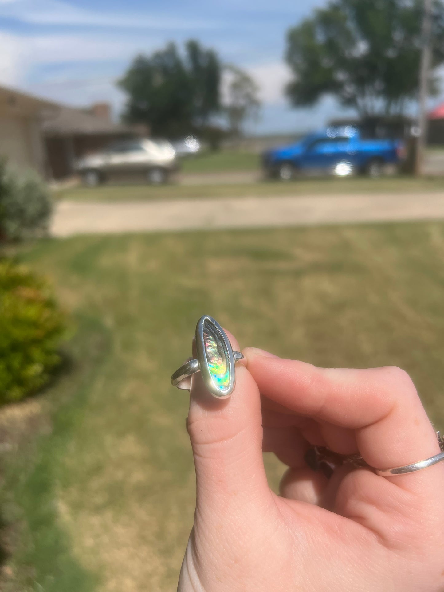 Abalone Shell Ring