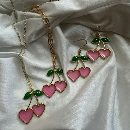 new cherry earrings