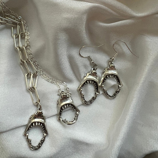 new shark jaw earrings